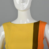 1960s Deadstock Colorblock Shift Dress