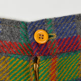 1990s Emanuel Ungaro Parallele Colorful Plaid Mini Skirt