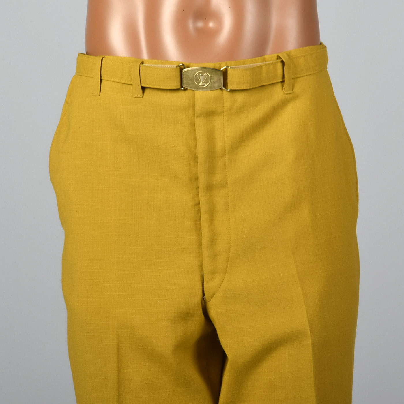 1950s Yellow Gold Golf Pants