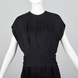 Medium Galanos 1960s Silk Pleated Dress