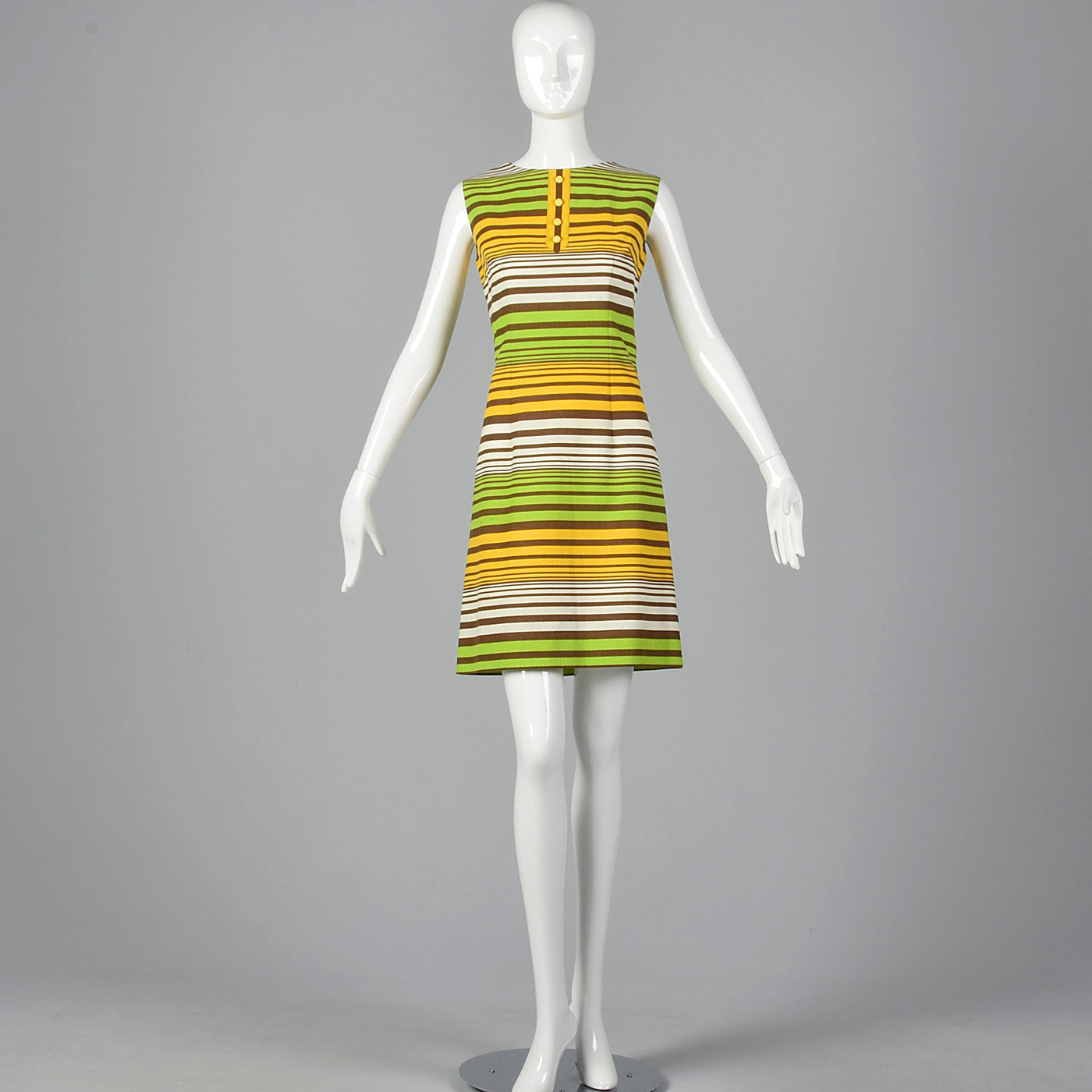 1960s Striped Shift Dress