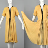 Large 1970s Galanos Bonwit Teller Silk Chiffon Dress