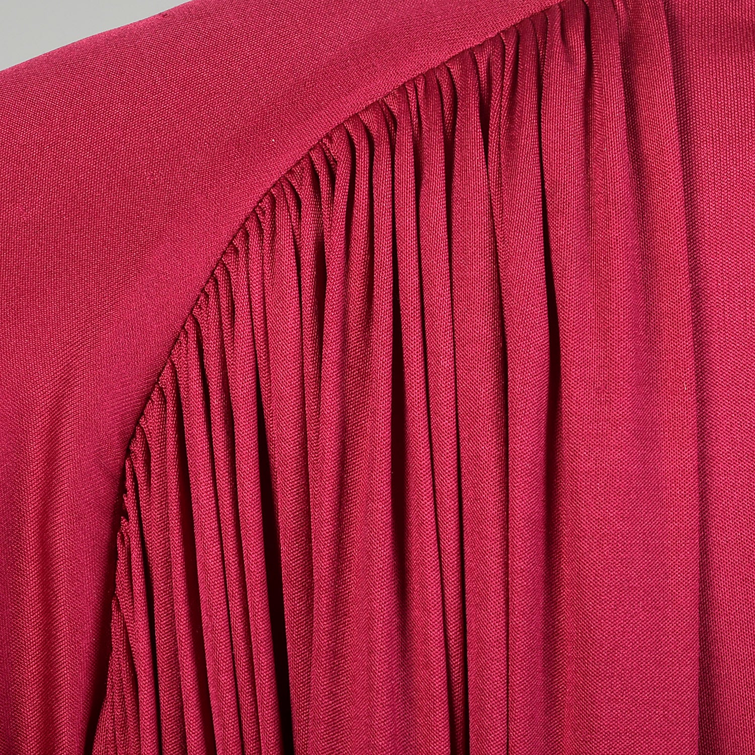 Small 1980s Missoni Silk Jersey Formal Gown Draped Fuchsia Maxi Dress