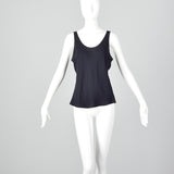 1990s Armani Sheer Navy Tank