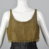 1960s Beaded Dress and Crop Top Set