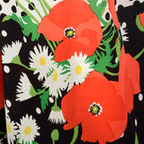 1960s Oscar de la Renta Poppy Print Palazzo Jumpsuit