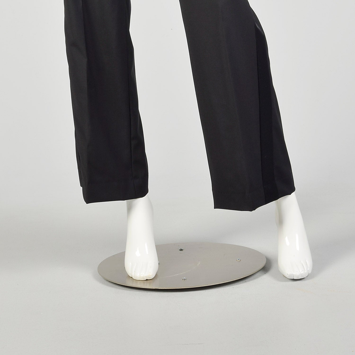 Medium 2000s Strenesse Tuxedo Hollywood Waist Trousers Black Satin Stripe Formal Suit