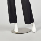 Medium 2000s Strenesse Tuxedo Hollywood Waist Trousers Black Satin Stripe Formal Suit