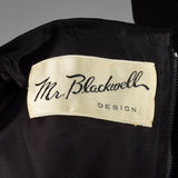 XS Mr. Blackwell 1960s Little Black Dress