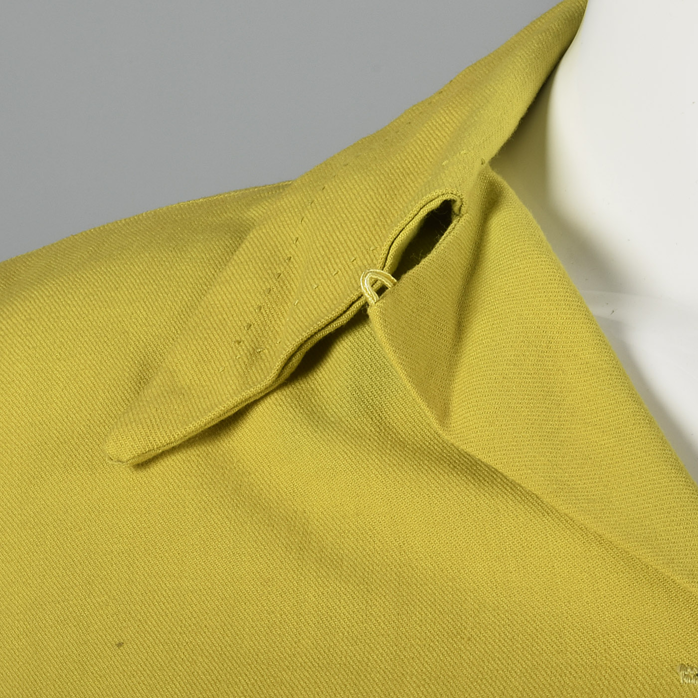 1940s Deadstock Wool Gabardine Shirt