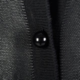 Sonia Rykiel 1990s Black Ruffle Crochet Detail Cardigan