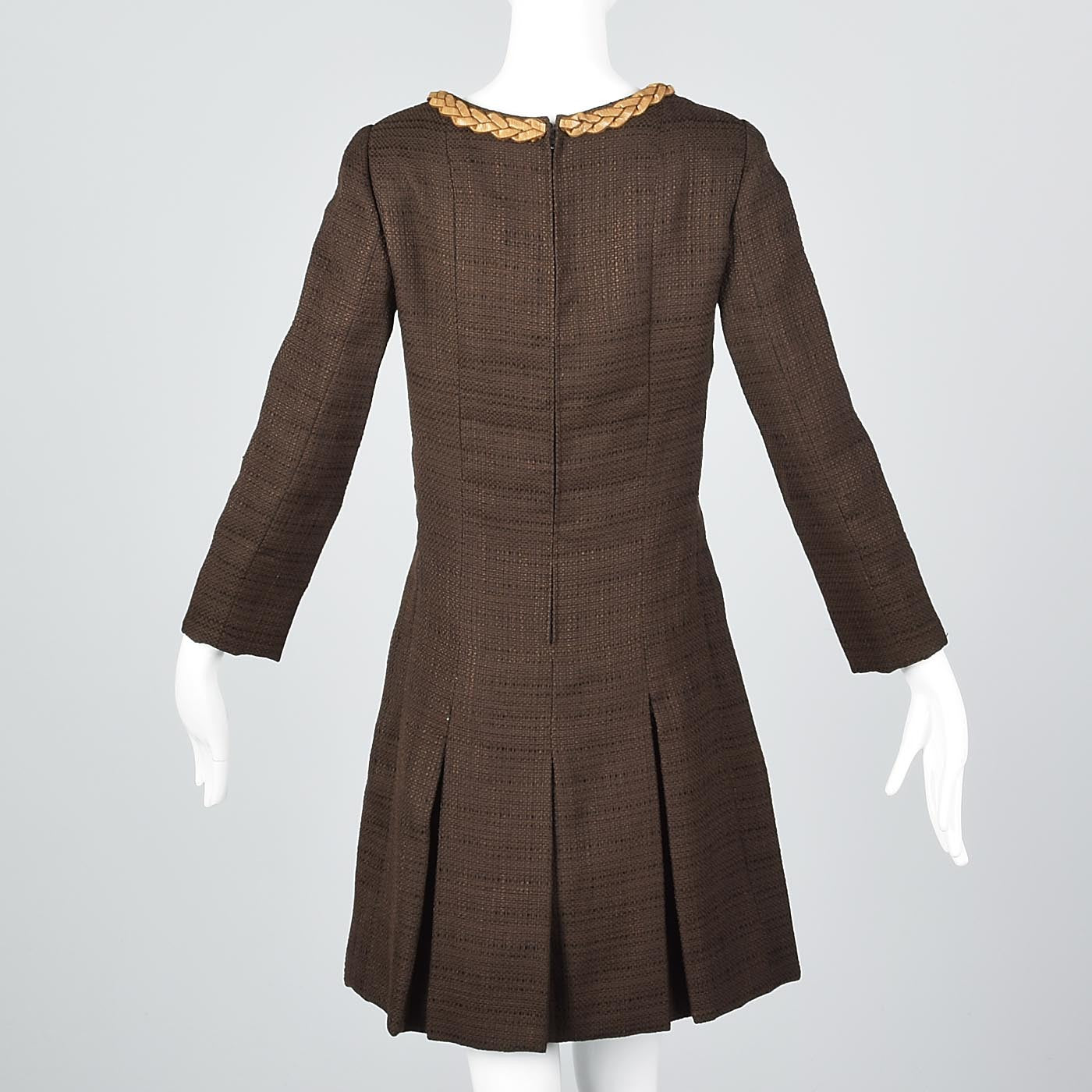 Casual 1960s Galanos Mod Bohemian Shift Dress