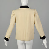 Medium Yves Saint Laurent Rive Gauche 1970s Cream Jacket