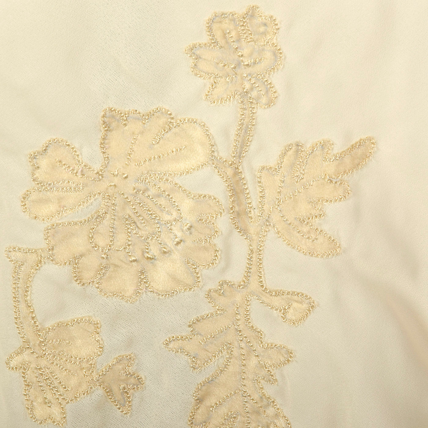 1960s Marshall Fields 28 Shop Cream Slip with Detailed Lace Trim