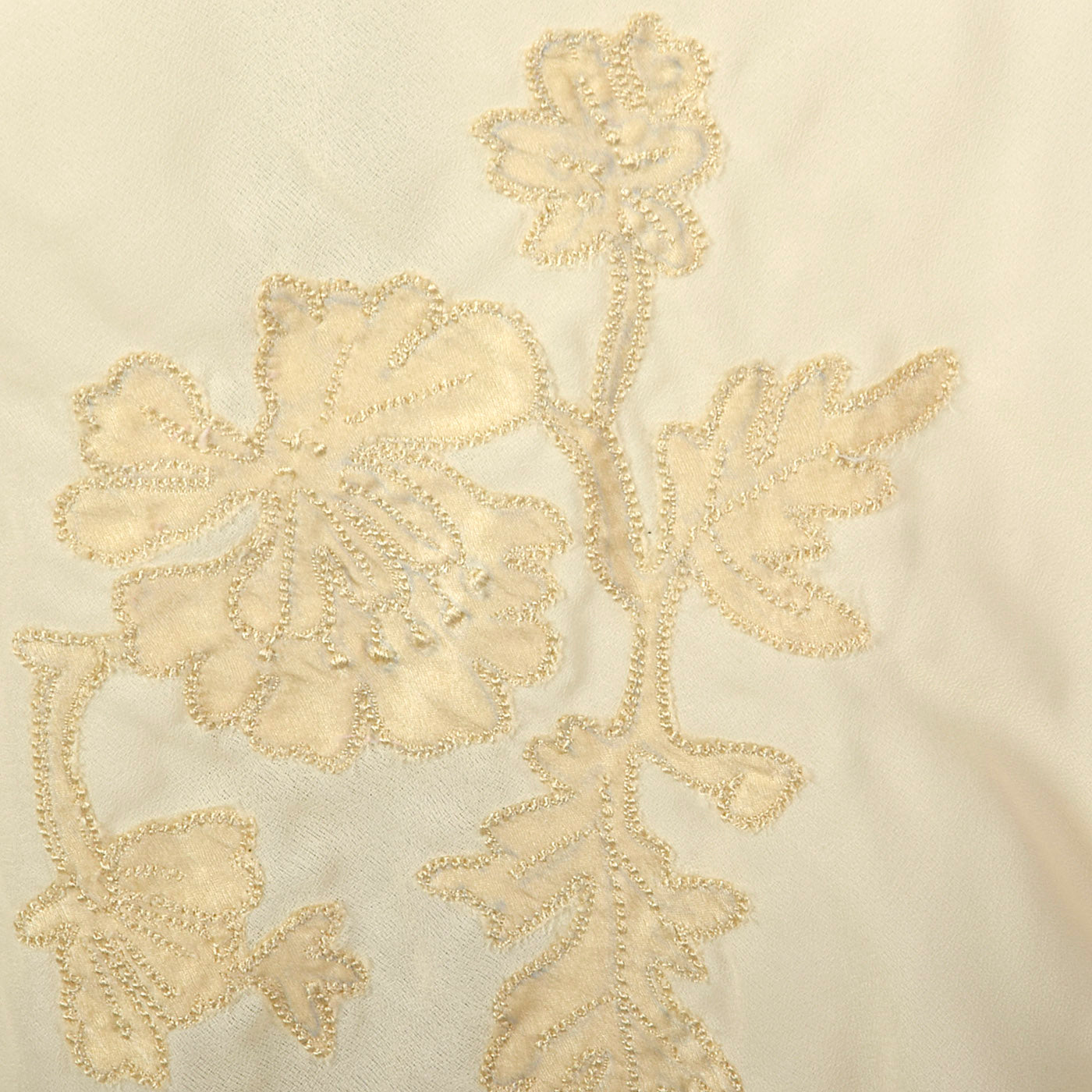 1960s Marshall Fields 28 Shop Cream Slip with Detailed Lace Trim