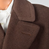 1940s Mens Marshall Field & Co Brown Overcoat
