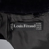 1990s Louis Feraud Gray Wool Pencil Skirt