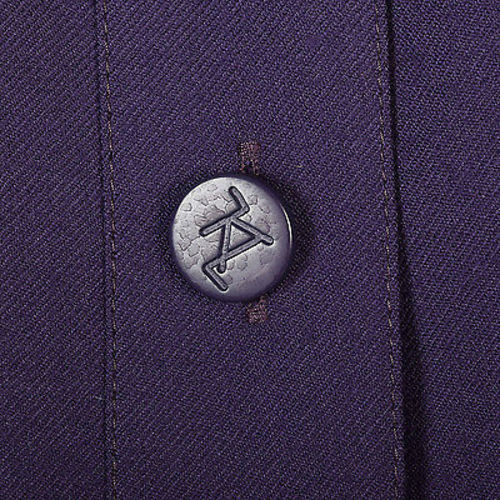 1980s Karl Lagerfeld Purple Wool Midi Dress