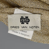 Dries Van Noten Gold Lightweight Cardigan