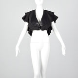 2010s Black Layered Shrug