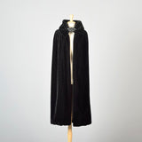 1920s Mohair Velvet Cape with Decorative Buckle