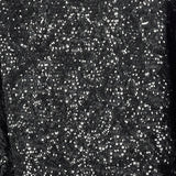 1960s Black Sequin Top with Scalloped Hem