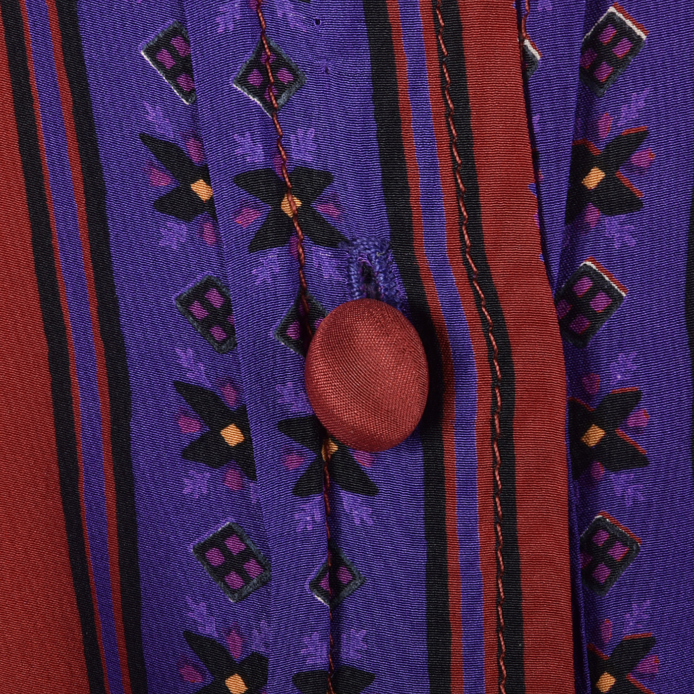1980s Bohemian Silk Two Piece Set