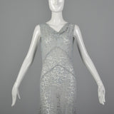 Small 1930s Blue Lace Dress and Jacket Set