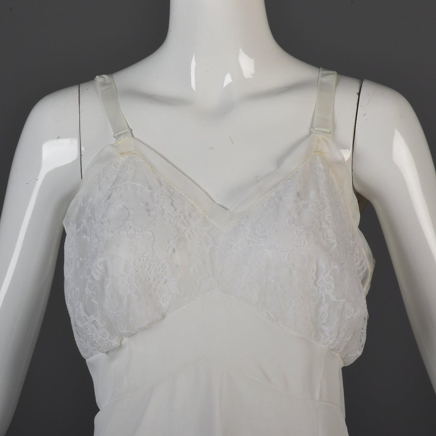 1950s Deadstock White Slip