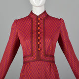 1970s Suzy Perette Victor Costa Raspberry Pink Knit Dress