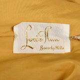1960s Lucie Ann Flowy Metallic Gold Kaftan