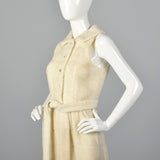 1960s Plush Faux Fur Palazzo Jumpsuit