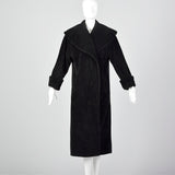 Medium Bill Blass 1980s Black Corduroy Coat