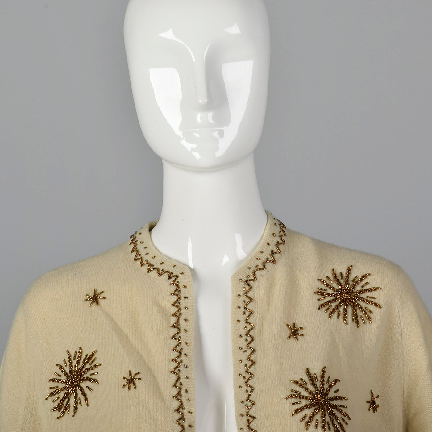 1950s Beaded Cashmere Cardigan