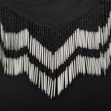 1990s Off the Shoulder Beaded Dress