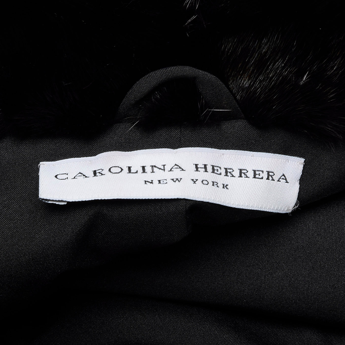 Carolina Herrera Blackglama Mink Cape