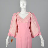 1960s Lilli Diamond Deadstock Pink Wiggle Dress and Jacket Set