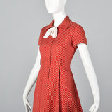 1960s Red Polka Dot Dress
