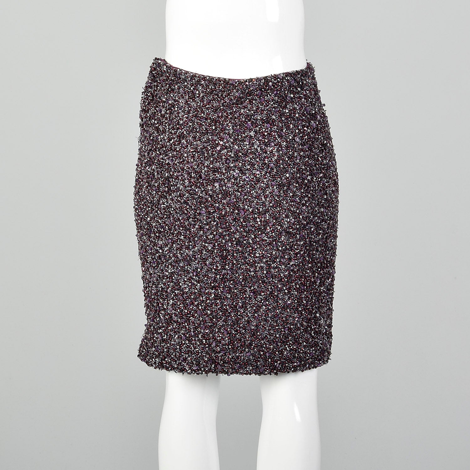 XXS Amethyst Purple Beaded Skirt