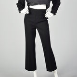 XS 1970s Gino Charles Black Dress Pant Set