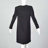 1980s Michael Novarese Black Dress