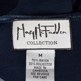 1990s Mary McFadden Maxi Dress with Tie Back Waist