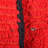1930s Red and Black Chenille Robe