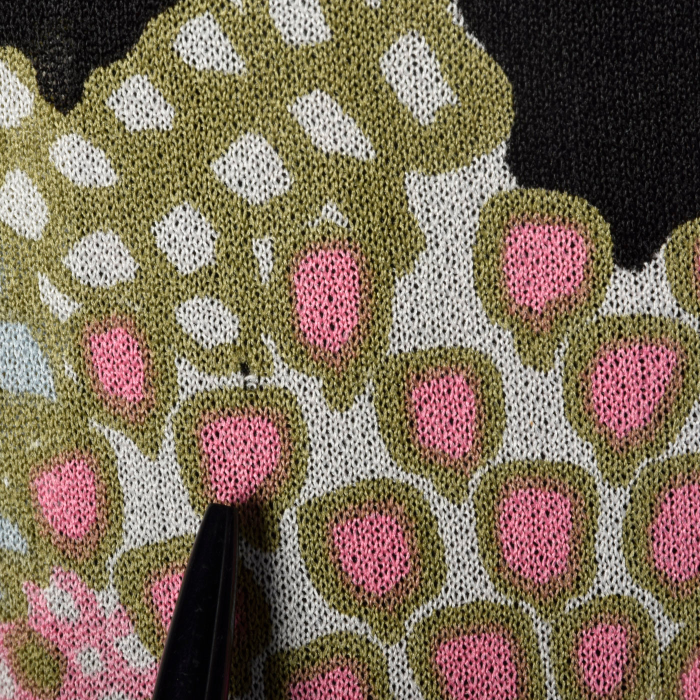1960s Pierre Balmain Formal Maxi Dress in Psychedelic Knit