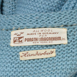 1960s Blue Zip Front Cardigan