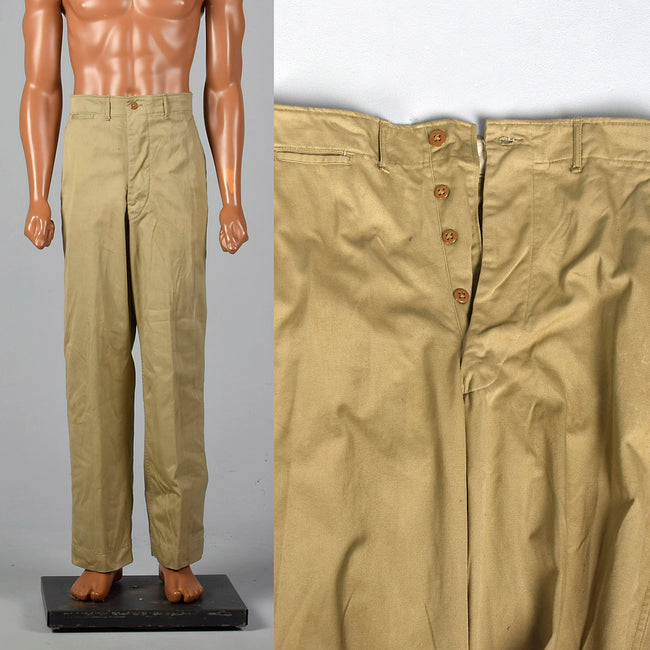 1940s Military Twill Pants