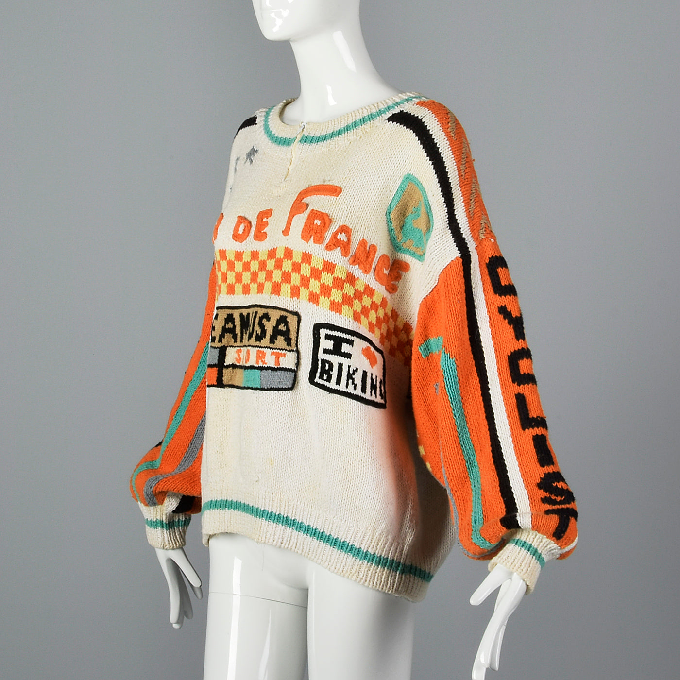 1980s Oversized Bicycle Novelty Sweater