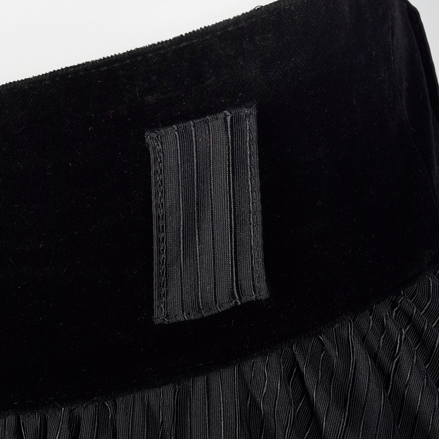 1980s Black Full Circle Skirt