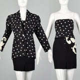 XXS Paco Rabanne 1990s Polka Dot Separates