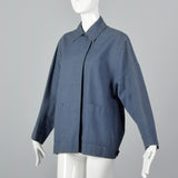 1980s Calvin Klein Blue Canvas Jacket